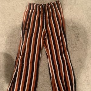 Forever 22 striped flowy pants